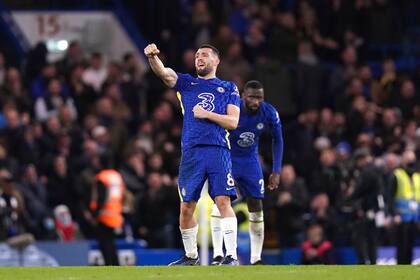 El volante Mateo Kovacic durante un partido de Chelsea, el 2 de enero de 2022. Kovacic ha fichado con el Manchester City. (Adam Davy/PA vía AP)