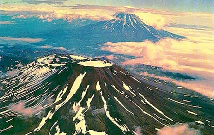 El volcán Krasheninnikov