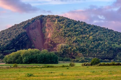 El volcán de Croscat que se puede apreciar