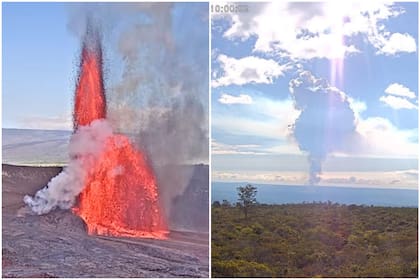 El volcán Kilauea, en Hawái, desencadenó un Código de Color de Aviación Naranja tras un nuevo episodio eruptivo en el cráter Halemaʻumaʻu