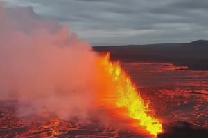 El volcán Litla Skogfell volvió a entrar en erupción