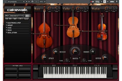 El VST de cuerdas, con un buen surtido de muestras
