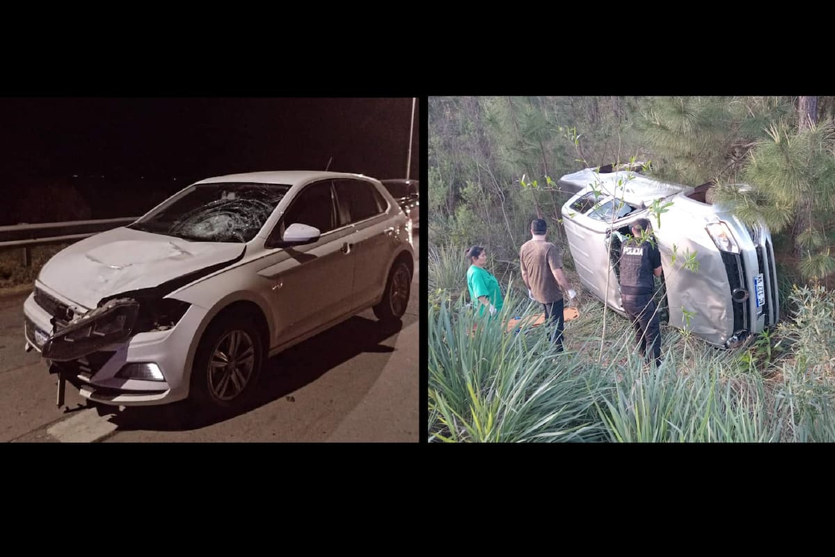 El VW Polo robado con el que un hombre atropelló y mató a Analía Molina, empleada de peaje en James Craik, y el VW Amarok con el que un contrabandista de cigarrillos embistió y asesinó al gendarme Robert Barreto en San Ignacio, Misiones