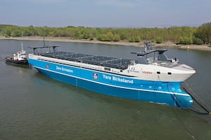 El Yara Birkeland es el primer barco carguero eléctrico y autónomo; zarpará de su puerto en Noruega en los próximos meses