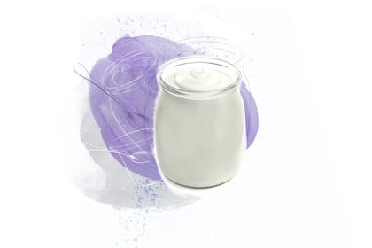 El yogur puede contener microorganismos llamados “probióticos” que ayudan a aumentar las defensas
