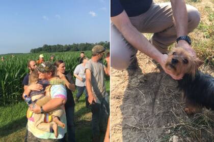 El Yorkshire Terrier que la acompañó se llama "gordo Heath".