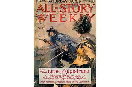 La portada de All-Story Weekly, cuando apareció por primera vez
