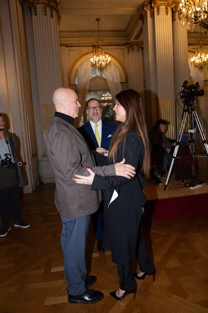 Elba Marcovecchio saluda a Jorge Telerman.