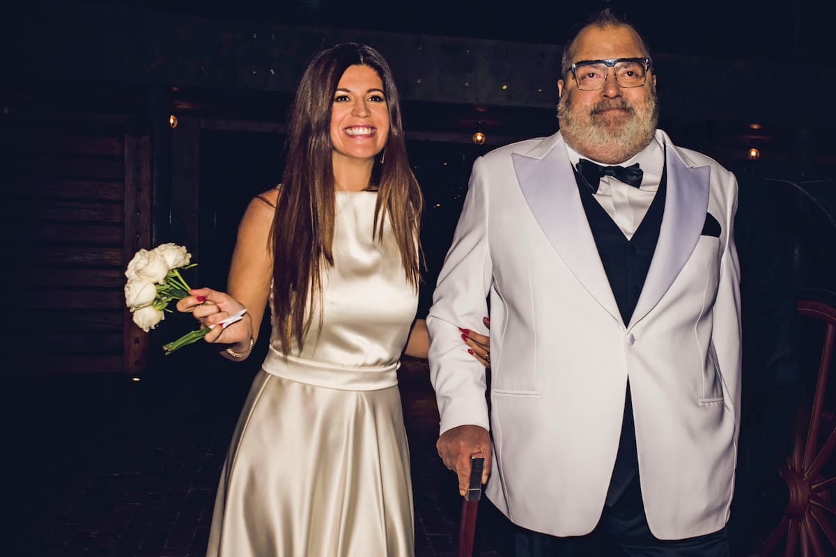 Elba Marcovecchio y Jorge Lanata, en su casamiento