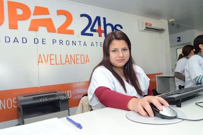 Elba Rodríguez en una foto de archivo de la Unidad de Pronta Atención en la que continúa trabajando