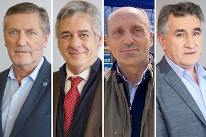 Elbio Laucirica, Nicolás Pino, Horacio Salaverri y Carlos Achetoni, dirigentes ruralistas