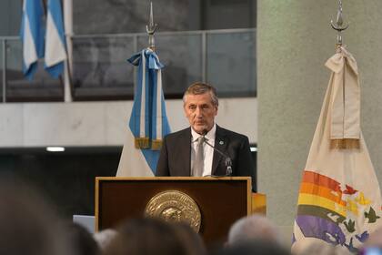 Elbio Laucirica, presidente de Coninagro, durante su discurso en el Congreso de la entidad
