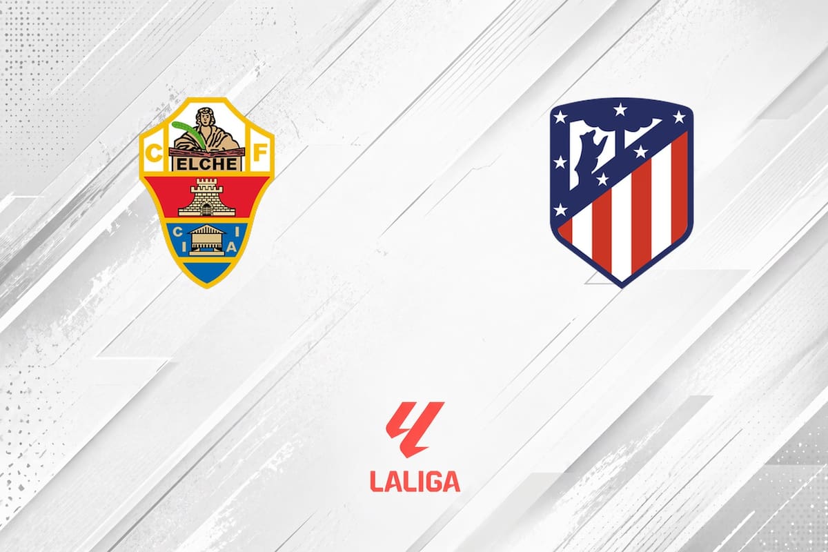 Elche y Atlético de Madrid disputaron uno de los encuentros de la jornada del fútbol español