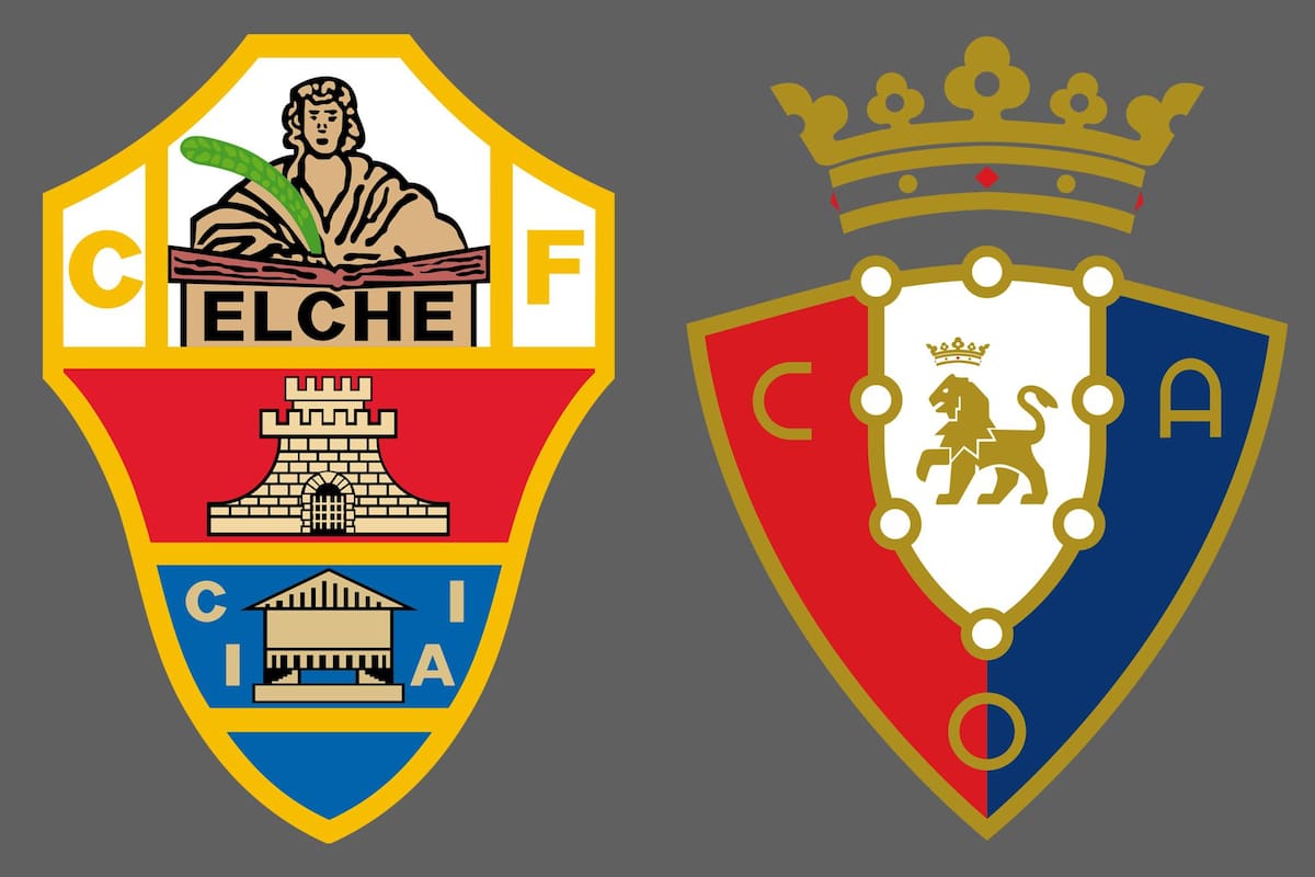 Elche y Osasuna disputaron uno de los encuentros de la jornada del fútbol español