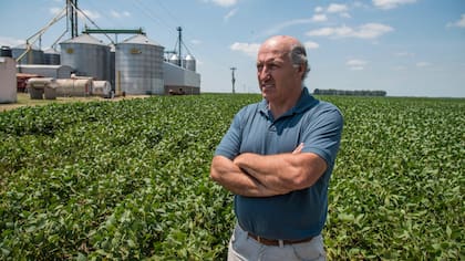 Eldo Filipuzzi, en su campo