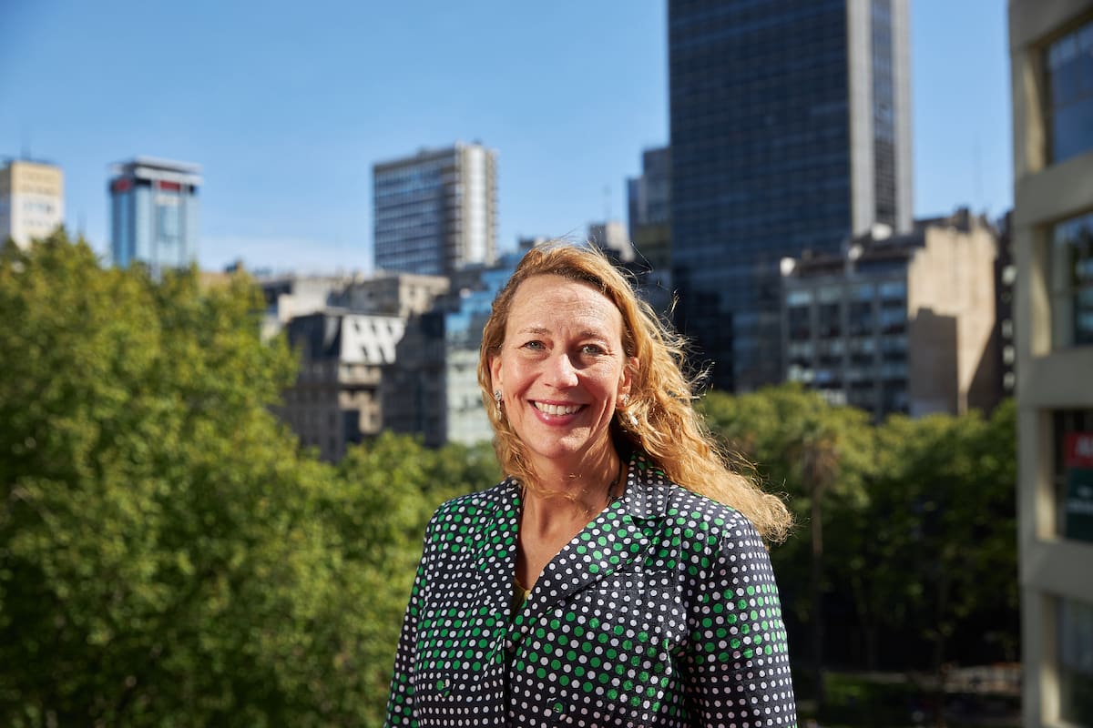 Eleanor Allen, CEO de B LAB Global en su paso por Buenos Aires.