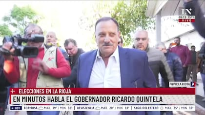 Elecciones en La Rioja: la palabra de Ricardo Quintela, quien va por la reelección
