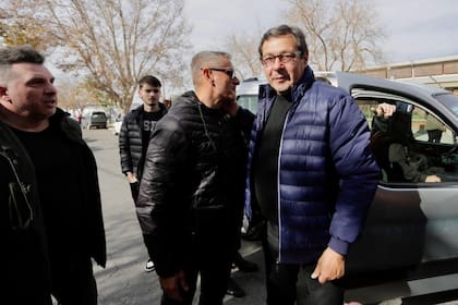 Elecciones en San Juan. Llegada del candidato a gobernador Rubén Uñac