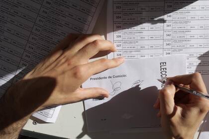 Elecciones en una escuela de Buenos Aires