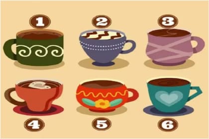 Elegí una de las seis tazas para conocer rasgos de tu personalidad
