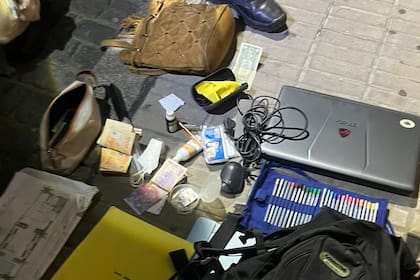 Elementos incautados a los delincuentes