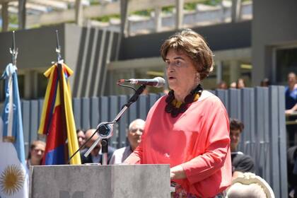 Elena Bonatti Rocca durante la inauguración del centro oncológico que donó en Corrientes, hace dos años