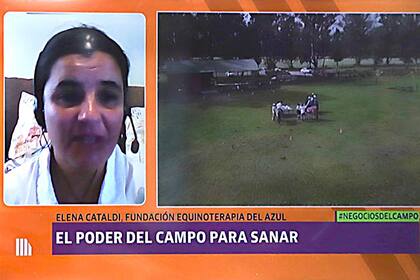 Elena Cataldi, presidenta de la Fundación Equinoterapia del Azul