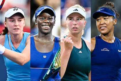 Elena Rybakina, Victoria Mboko, Clara Tauson y Naomi Osaka, las cuatro semifinalistas del Masters 1000 de Canadá 2025