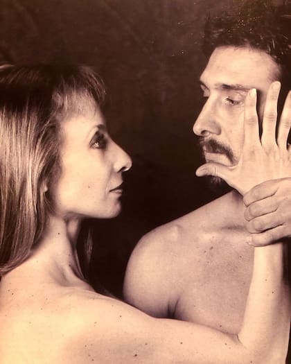 Eleonora Cassano junto a Julio Boca