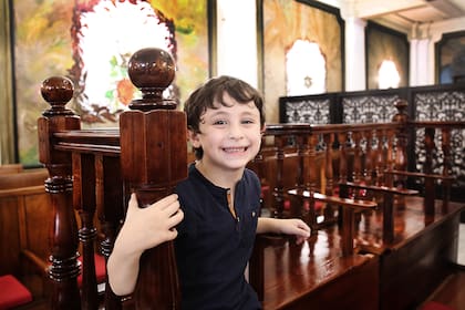 Meir, de 6 años, es el segundo hijo de la familia