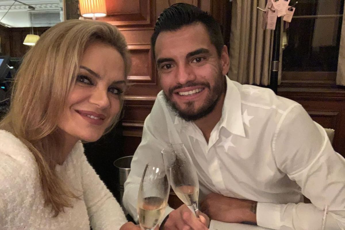 Eliana Guercio y Sergio "Chiquito" Romero festejaron el Día de los Enamorados en una parrilla