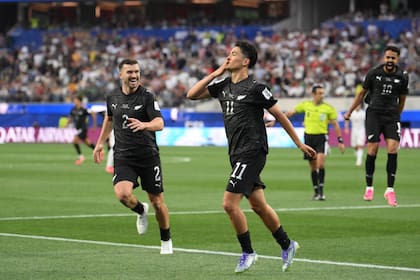 Elijah Just, autor de los dos goles de Nueva Zelanda; los oceánicos acumulan cuatro empates entre los Mundiales de Sudáfrica 2010 y el debut en 2026