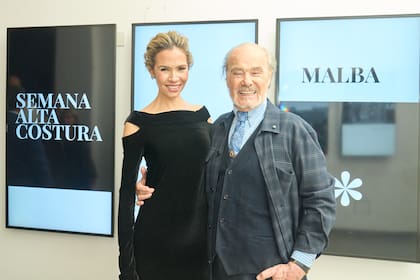 Elina Costantini y Gino Bogani en la reciente Semana de la Alta Costura (SAC)