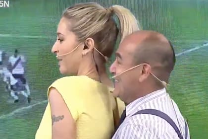 Elio Rossi se convirtió en tendencia en Twitter por la particular recreación que hizo con su compañera Mariela Fernández sobre una jugada de River