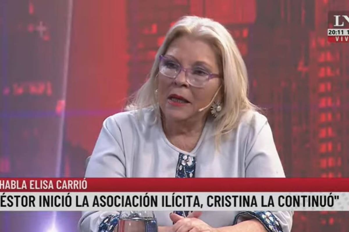 Elisa Carrió estuvo en el pase entre Jonatan Viale y Eduardo Feinmann