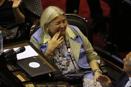 Elisa Carrio le pidió tranquilidad a la gente y que no se "desespere por ir a comprar dólares"