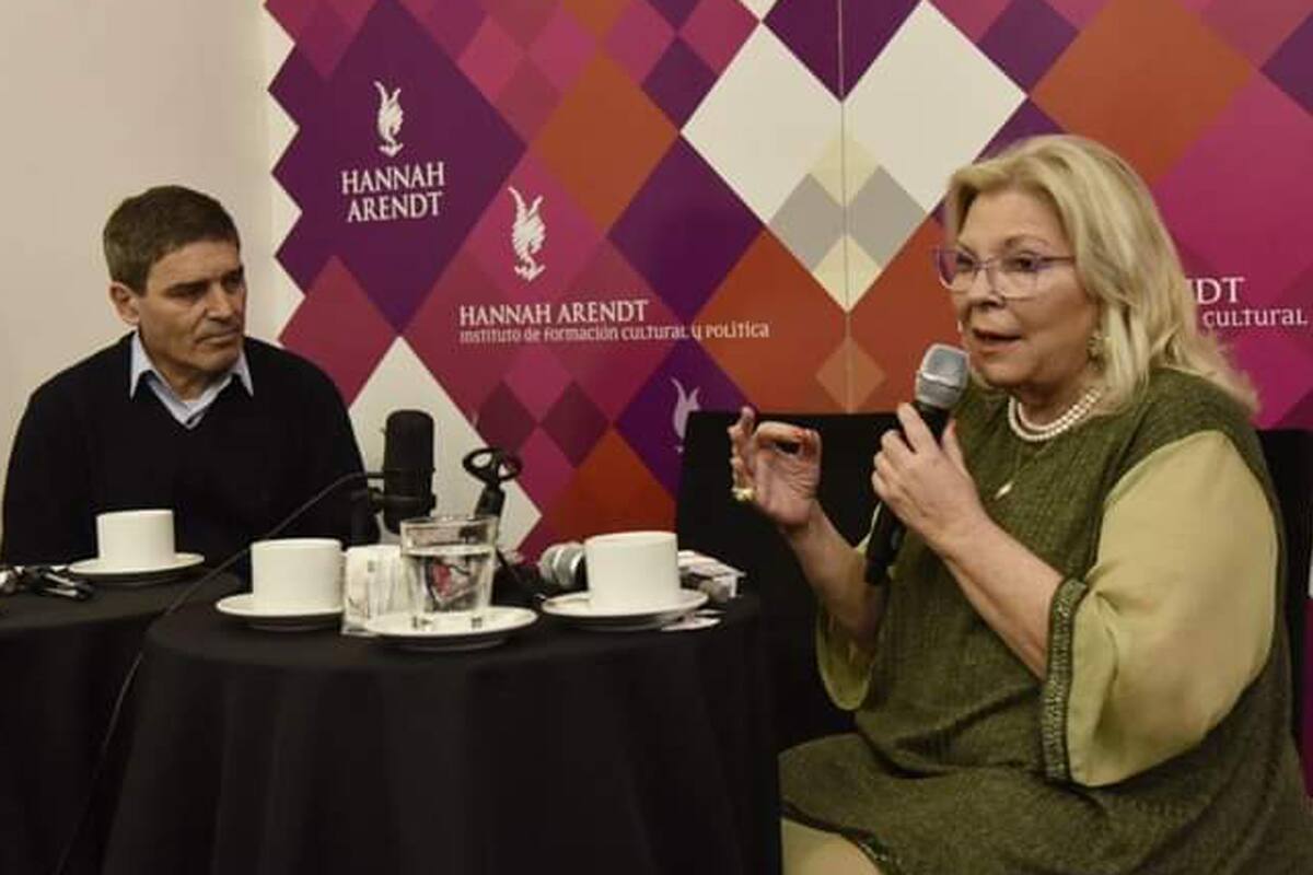 Elisa Carrió y Fernán Quirós