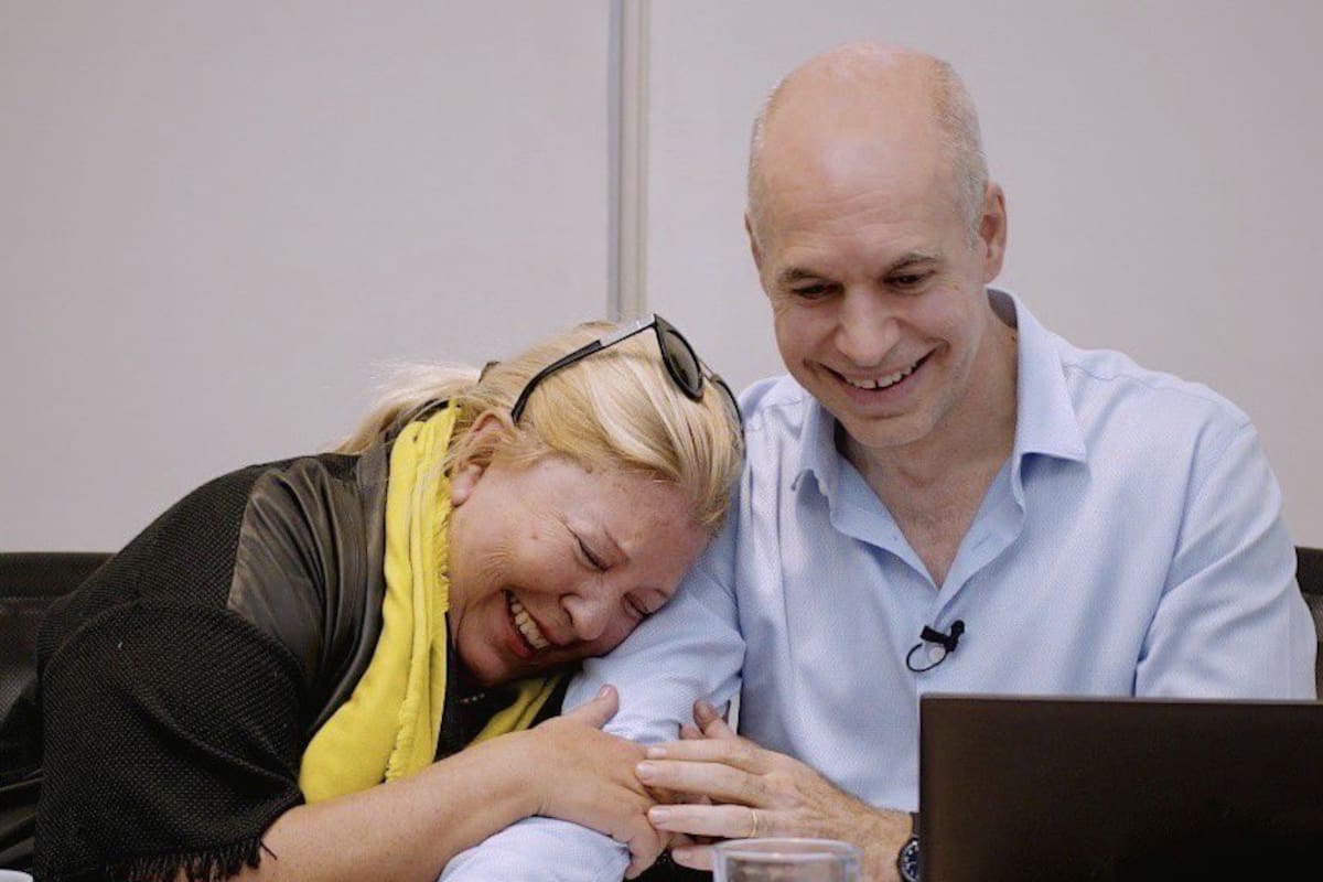 Elisa Carrió y Horacio Rodríguez Larreta