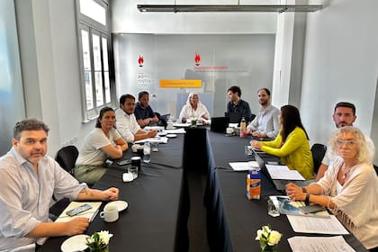 Elisa Carrió y los principales dirigentes de la Coalición Cívica