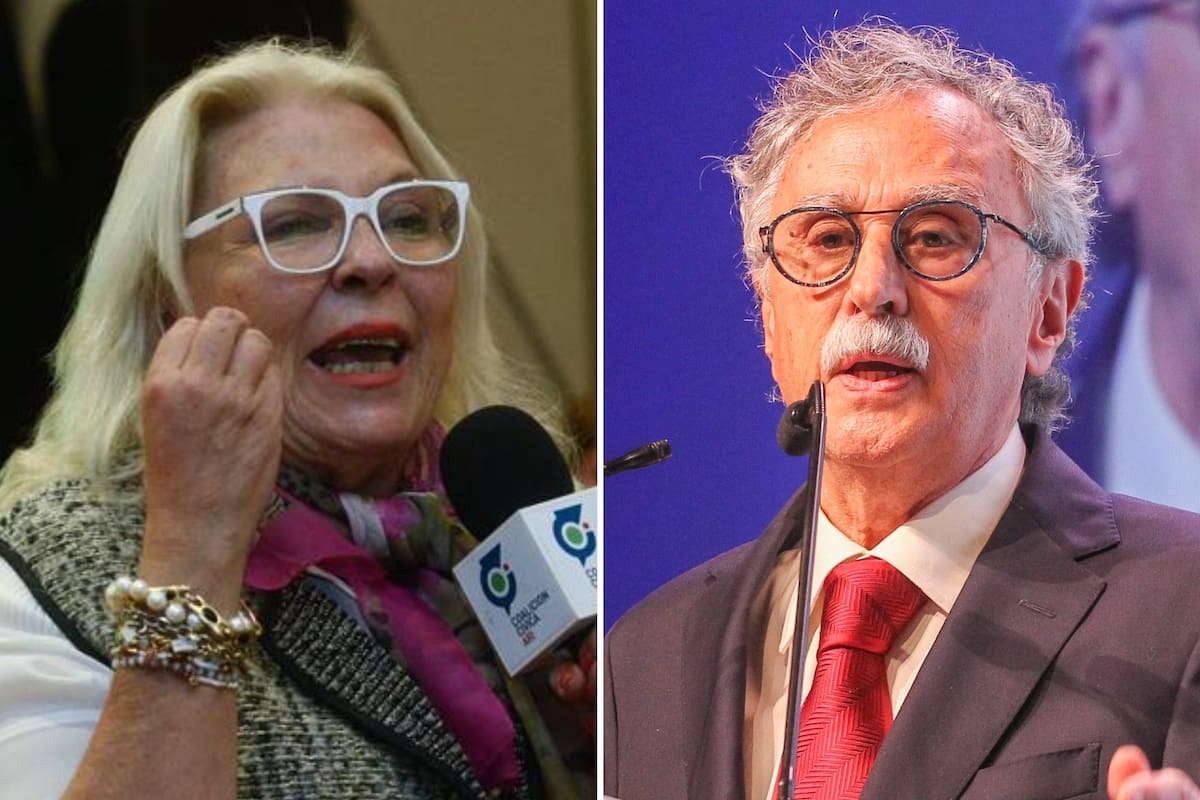 Elisa Carrió y Mario Lugones