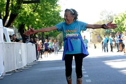 Elisa en la maratón de la Universidad Nacional de Rosario