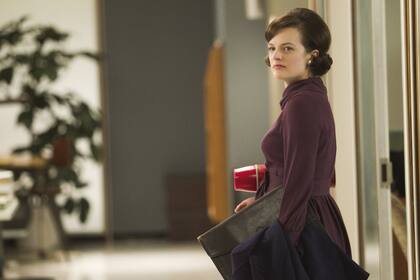Elisabeth como Peggy Olson, en Mad Men