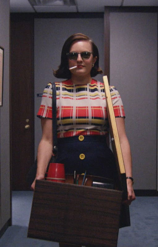 Elisabeth Moss como Peggy Olson, la heroína de Mad Men, la serie que puso en el mapa a Matthew Weiner