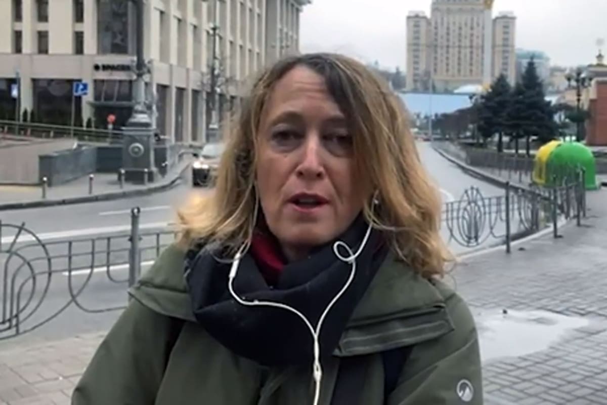 Elisabetta Piqué, antes de salir de Kiev