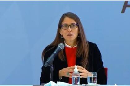 La ministra de las Mujeres, Géneros y Diversidad, Elizabeth Gómez Alcorta