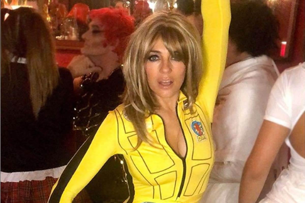 Elizabeth Hurley deslumbró con su disfraz de Kill Bill