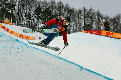 Elizabeth Swaney quedó última, lejos