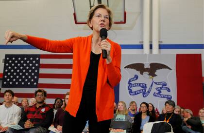 Elizabeth Warren tuvo un fuerte roce con Warren después de que se conociera que él le dijo que "una mujer no podía ganar la elección presidencial"