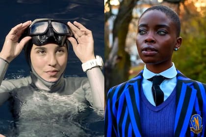 Ella es la mexicana que dio clases de buceo a las sirenas de Wednesday para la segunda temporada de la serie en Netflix (Instagram/@camilajaber-Netflix)
