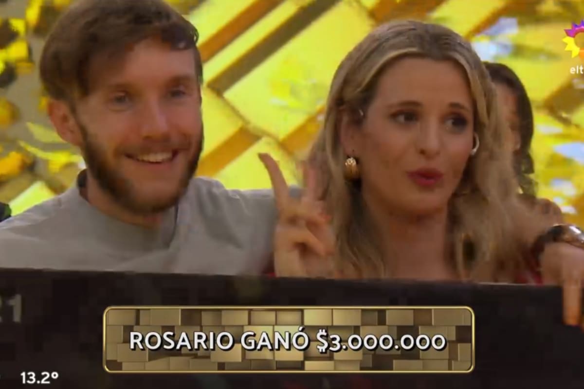 Ella ganó en Los 8 escalones de los tres millones y lo chicaneó al aire a su novio francés por el Mundial